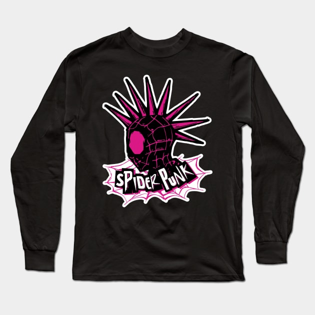 Punk Arachnid Long Sleeve T-Shirt by Signal Fan Lab